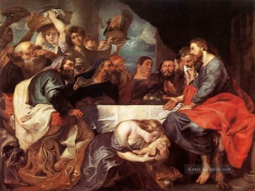 Christus bei Simon dem Pharisäer Barock Peter Paul Rubens Ölgemälde